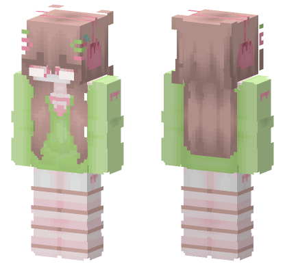 Kawaii Pastel Outfit Minecraft Bedrock skin