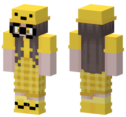 Kenoia Yellow Outfit Minecraft Bedrock skin