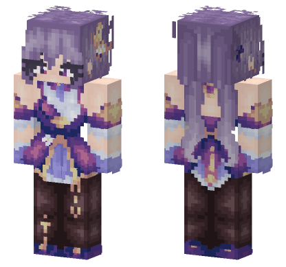 Keqing Genshin Impact Minecraft Bedrock skin