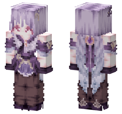 Keqing Genshin Impact Minecraft Bedrock skin
