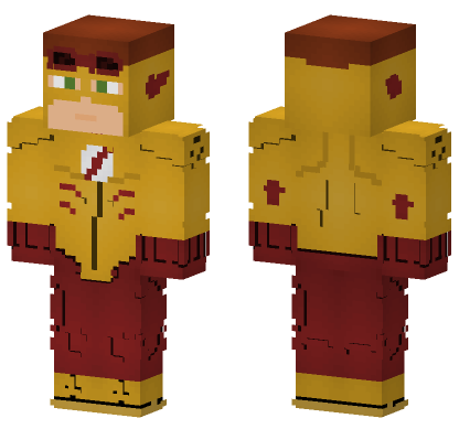 Kid Flash Young Justice Minecraft Bedrock skin
