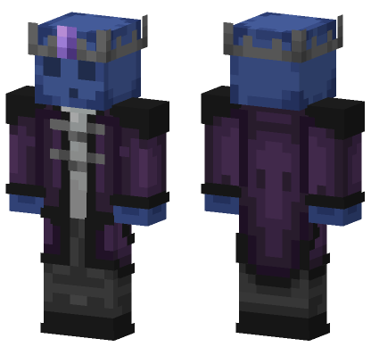 King Blue Slime Alt Minecraft Bedrock skin