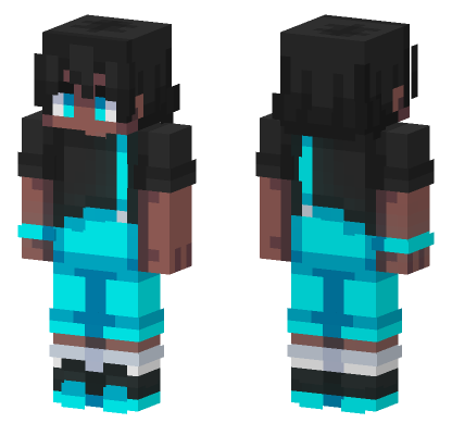Kira Blue Outfit Minecraft Bedrock skin