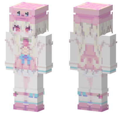 Kirby Girl Minecraft Bedrock skin