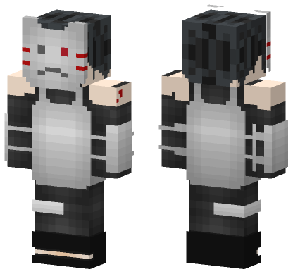 Kitsune Masked Figure Minecraft Bedrock skin