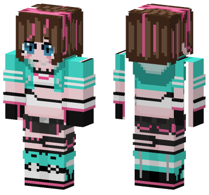 Kizuna AI Gaming Minecraft Bedrock skin