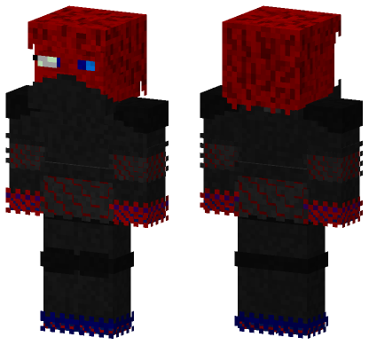 Kjur Red Outfit Minecraft Bedrock skin