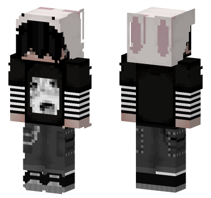 Kkkkggdssa Black Outfit Minecraft Bedrock skin