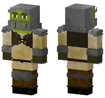 Knight Shrek Minecraft Bedrock skin