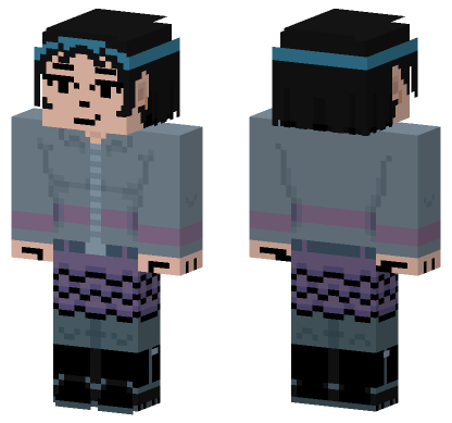 Knives Chau Scott Pilgrim Minecraft Bedrock skin