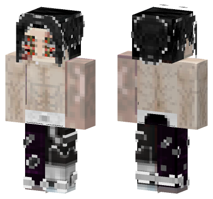 Kokushibo No Shirt Minecraft Bedrock skin