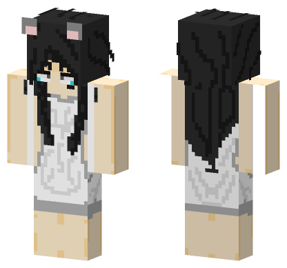 Komi White Sun Dress Minecraft Bedrock skin