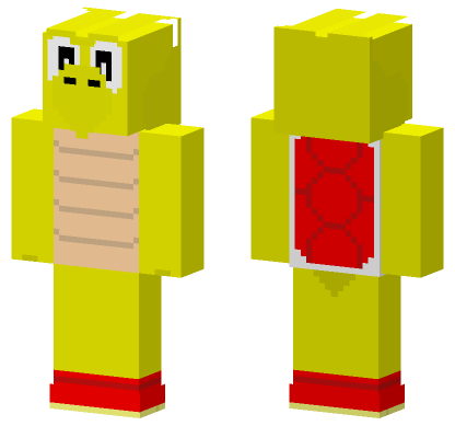 Koopa Troopa Skin Minecraft Bedrock skin