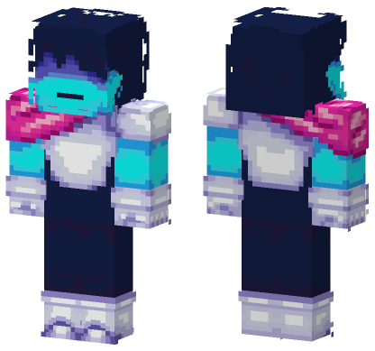 Kris Dark World Deltarune Minecraft Bedrock skin
