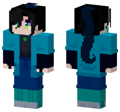 Krisha Blue Outfit Minecraft Bedrock skin