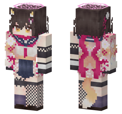 Kuda Izuna Blue Archive Minecraft Bedrock skin