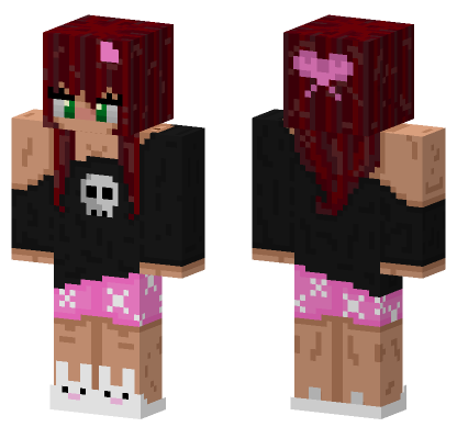 Kuromi Core Pink And Black Minecraft Bedrock skin