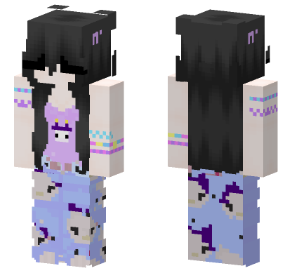 Kuromi Girl Skin Minecraft Bedrock skin