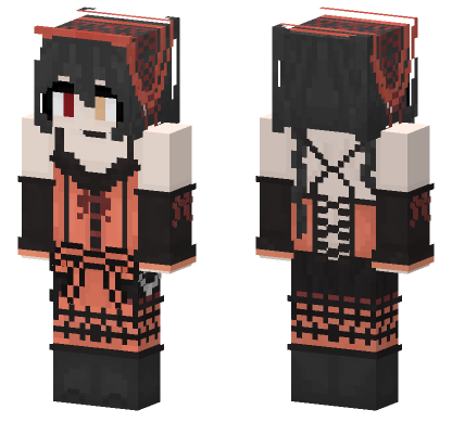 Kurumi Tokisaki Skin Minecraft Bedrock skin