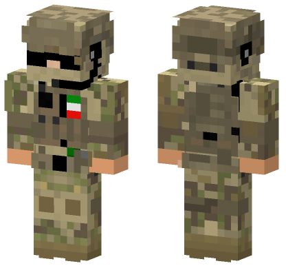 Kuwait Camo Outfit Minecraft Bedrock skin