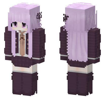 Kyoko Kirigiri Skin Minecraft Bedrock skin