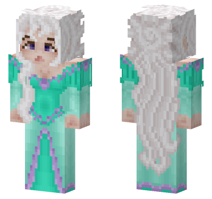 Lady Amalthea As Ariel Minecraft Bedrock skin