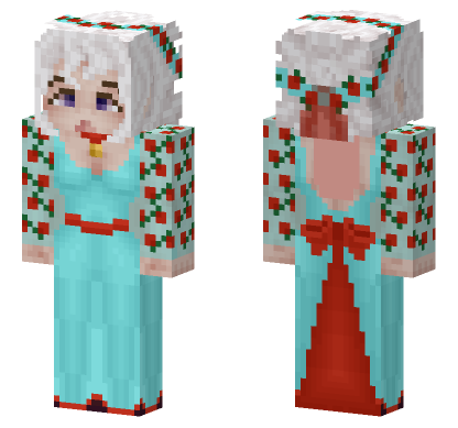 Lady Amalthea Coming Up Roses Minecraft Bedrock skin