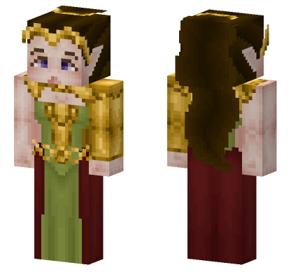 Lady Amalthea Elven Noble Minecraft Bedrock skin