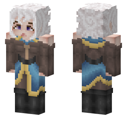 Lady Amalthea Watery Wanderer Minecraft Bedrock skin