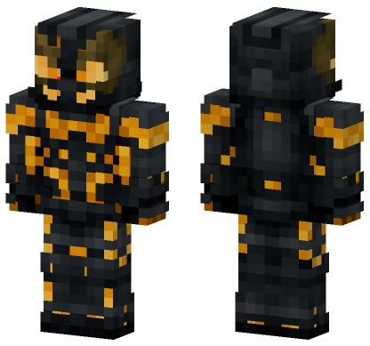 Laser Yellow Skin Minecraft Bedrock skin