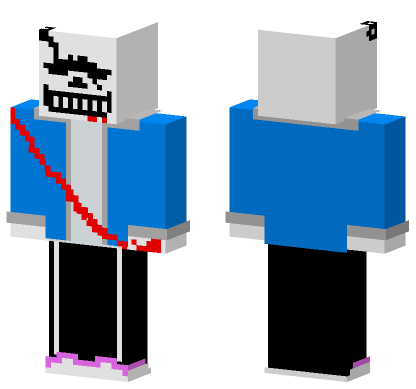 Last Breath Sans Phase 3 Minecraft Bedrock skin