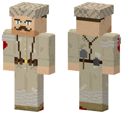 Late Ottoman Soldier Minecraft Bedrock skin