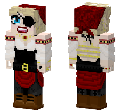 Laurenthebrave Pirate Queen Minecraft Bedrock skin