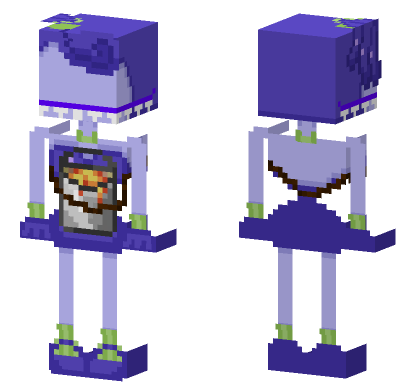 Lava Collector Raptor Minecraft Bedrock skin