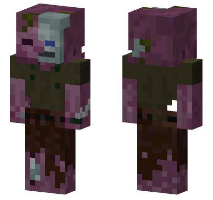 Lava Zombie Minecraft Bedrock skin