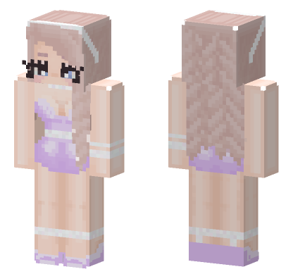 Lavender Diamond HD Minecraft Bedrock skin