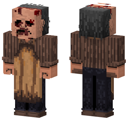 Leatherface Texas Chainsaw Massacre Minecraft Bedrock skin