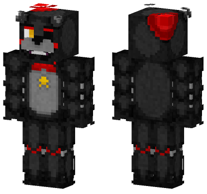 Lefty FNAF Ultimate Custom Night Minecraft Bedrock skin