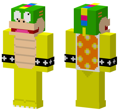 Lemmy Koopa Skin Minecraft Bedrock skin