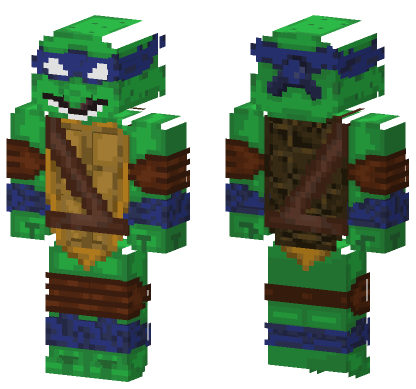 Leonardo TMNT Minecraft Bedrock skin