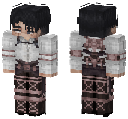 Levi Ackerman Skin Minecraft Bedrock skin