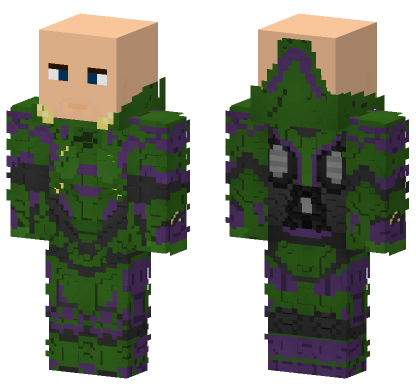 Lex Luthor Warsuit Minecraft Bedrock skin
