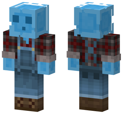 Light Blue Slime Minecraft Bedrock skin