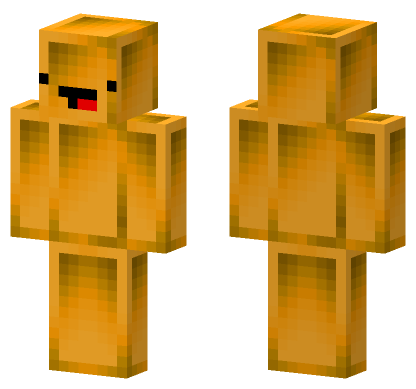 Light Orange Derp Minecraft Bedrock skin