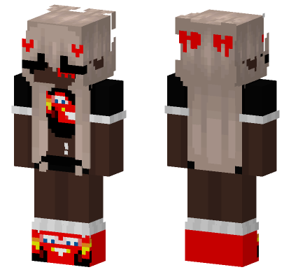 Lightning McQueen Outfit Minecraft Bedrock skin
