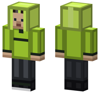 Lime Edge Skin Minecraft Bedrock skin