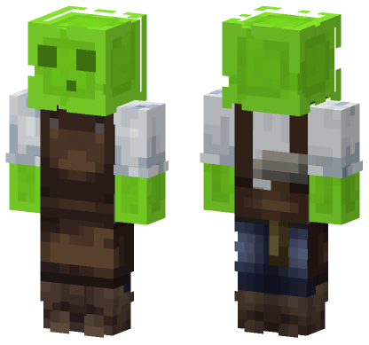 Lime Slime Minecraft Bedrock skin