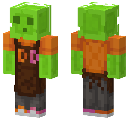 Lime Slime Minecraft Bedrock skin