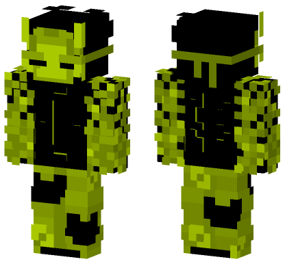 Lime Void 2 Minecraft Bedrock skin