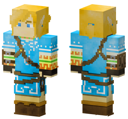 Link Breath Of The Wild Minecraft Bedrock skin